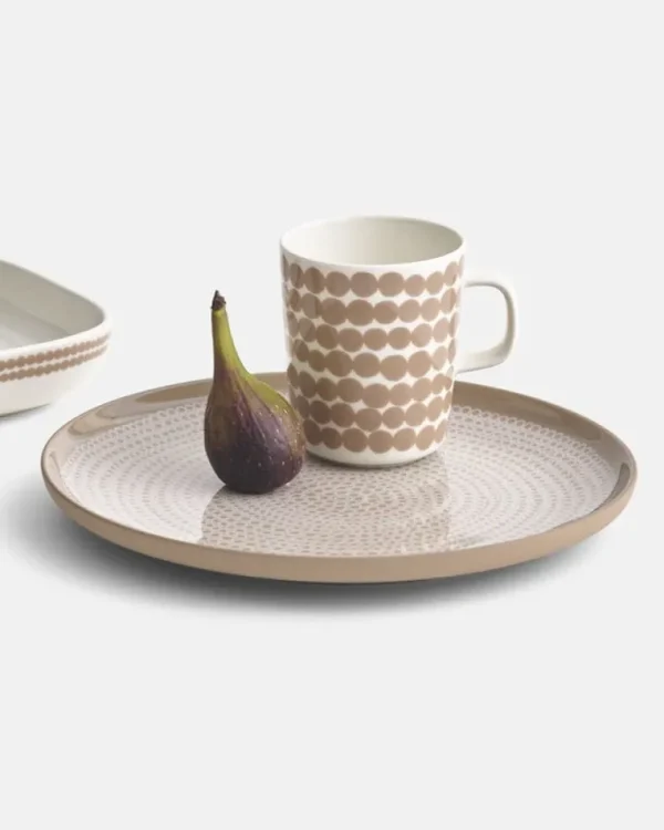 Marimekko Oiva - Unikko mugg, 2,5 dl, vit - beige