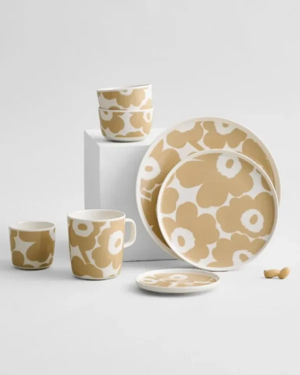 Marimekko Oiva - Unikko mugg, 2,5 dl, vit - beige
