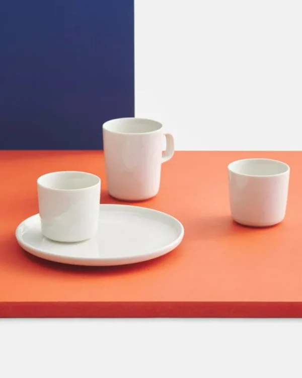 Marimekko Oiva - Unikko tallrik, 20 cm, naturvit - vit
