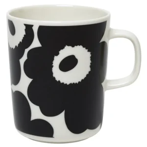 Marimekko Oiva Unikko mugg 2,5 dl, vit - svart
