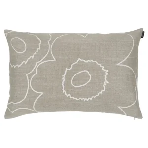 Marimekko Piirto Unikko kuddfodral, 40 x 60 cm, sand - vit