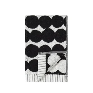 Marimekko Räsymatto gästhandduk, svart - vit