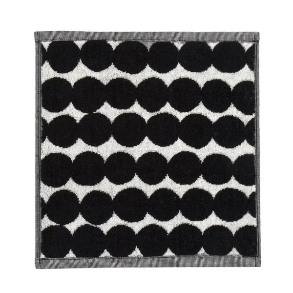 Marimekko Räsymatto minihandduk, svart - vit