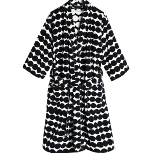 Marimekko Räsymatto morgonrock, svart - vit