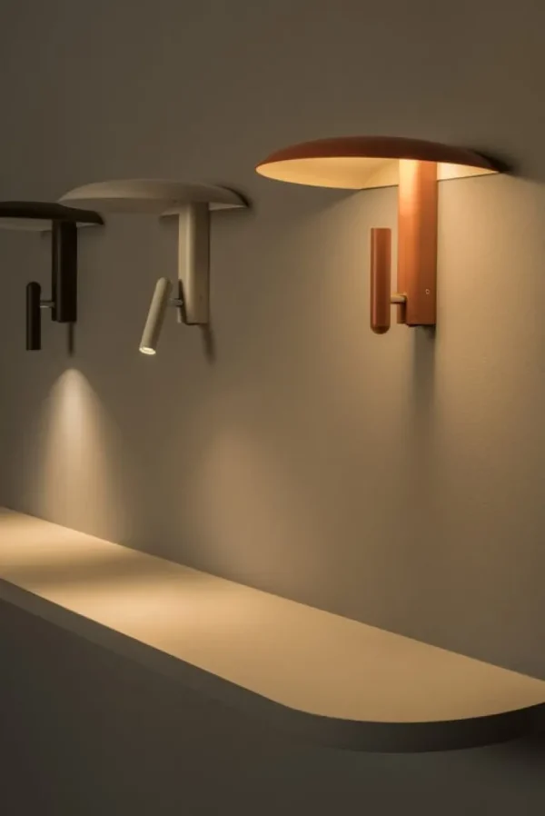 Marset Konoha vägglampa, terrakotta