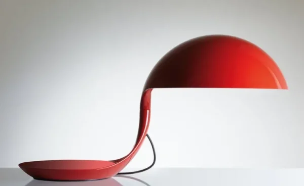 Martinelli Luce Cobra bordslampa, 50 years, röd