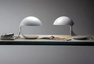 Martinelli Luce Cobra bordslampa, vit