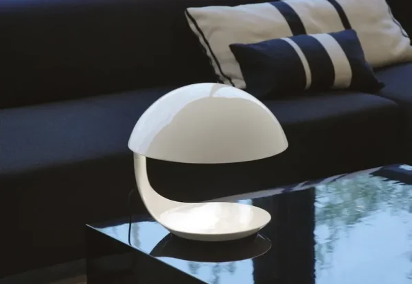 Martinelli Luce Cobra bordslampa, vit