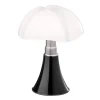 Martinelli Luce Minipipistrello bordslampa, sladdlös, mörkbrun