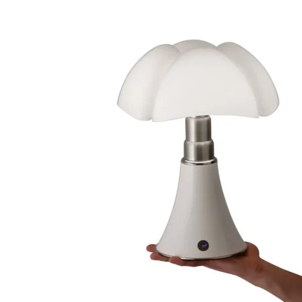 Martinelli Luce Minipipistrello bordslampa, sladdlös, vit