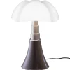 Martinelli Luce Pipistrello LED bordslampa, dimbar, mörkbrun