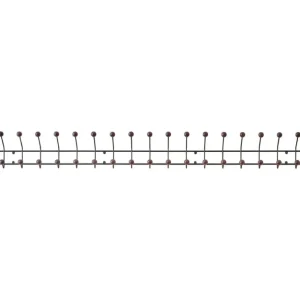 Maze Bill Horizontal klädhängare, XL, svart - valnötsfärgad ask