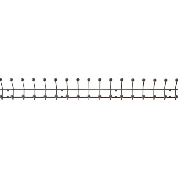 Maze Bill Horizontal klädhängare, XL, svart - valnötsfärgad ask