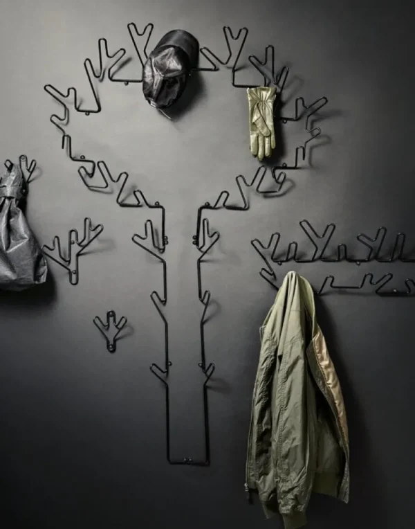 Maze Crown väggkrok, svart