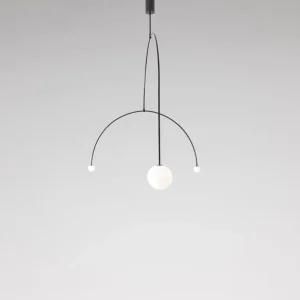 Michael Anastassiades Mobile Chandelier 9, svart patinerad mässing