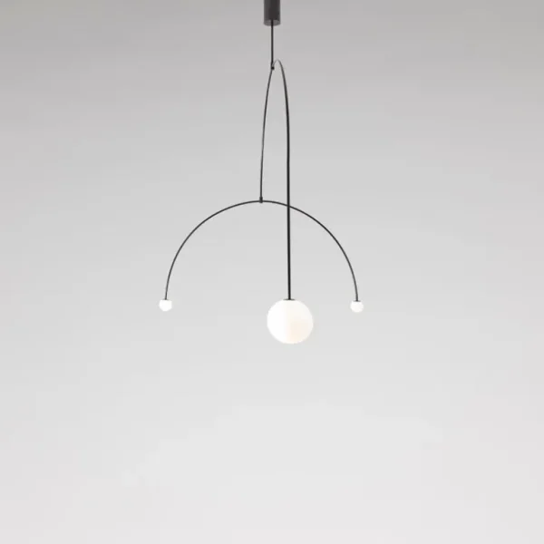 Michael Anastassiades Mobile Chandelier 9, svart patinerad mässing