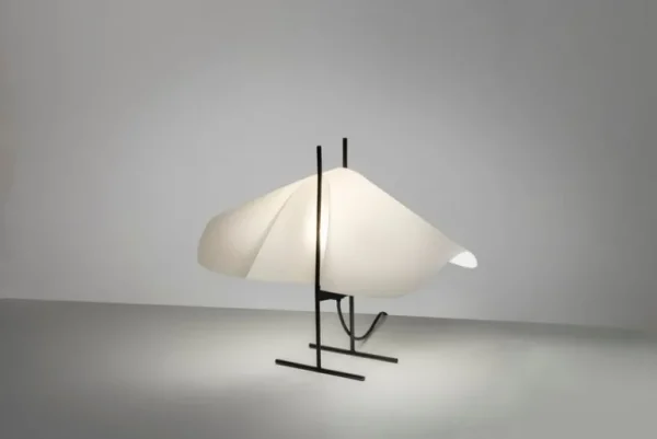 Motarasu Cho bordslampa, vit - svart