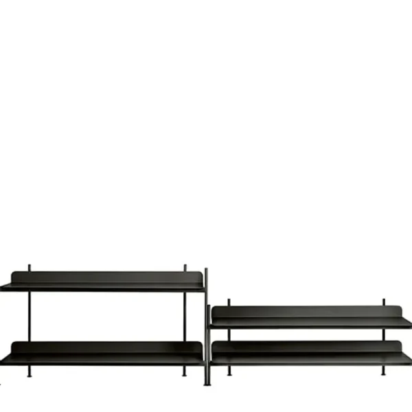 Muuto Compile hylla, Configuration 5, svart