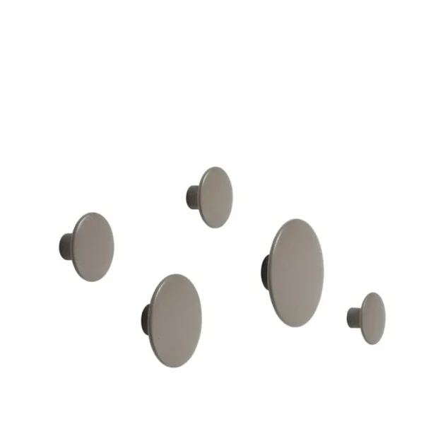 Muuto Dots Wood klädkrok, brungrå
