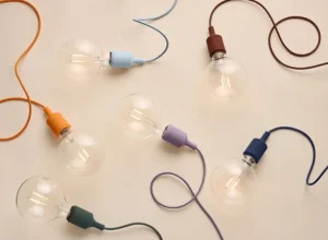 Muuto E27 LED pendellampa, ljusorange
