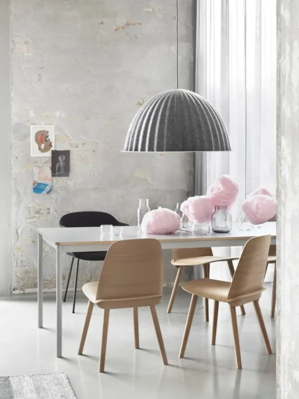 Muuto Fiber fåtölj, rörram, Remix 183 - svart