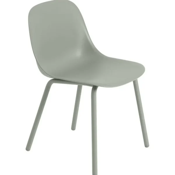 Muuto Fiber Outdoor stol, mattgrön