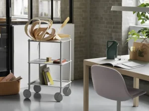 Muuto Flow rullvagn, 3-lager, grå