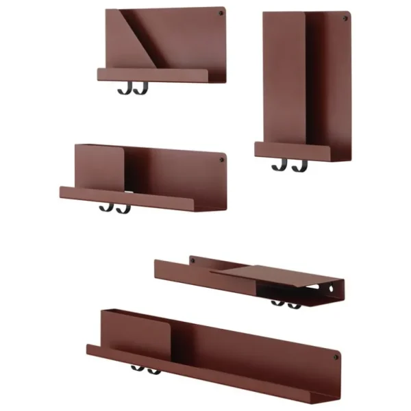 Muuto Folded hylla, djupröd, liten