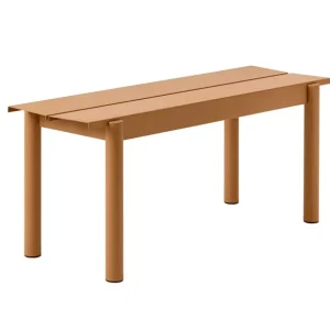 Muuto Linear Steel bänk 110 cm, burnt orange