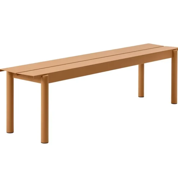Muuto Linear Steel bänk 170 cm, burnt orange