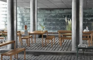 Muuto Linear Steel bänk 170 cm, burnt orange