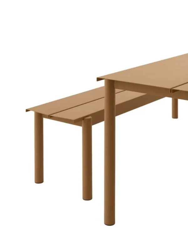 Muuto Linear Steel bord 200 x 75 cm, burnt orange