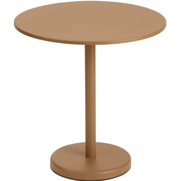 Muuto Linear Steel Café-bord, 70 cm, burnt orange