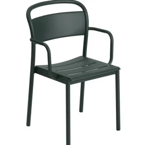 Muuto Linear Steel karmstol, mörkgrön