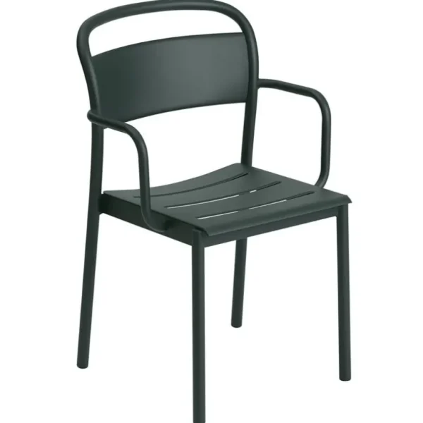 Muuto Linear Steel karmstol, mörkgrön
