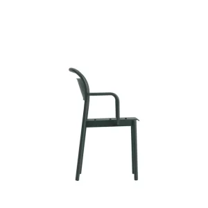 Muuto Linear Steel karmstol, mörkgrön