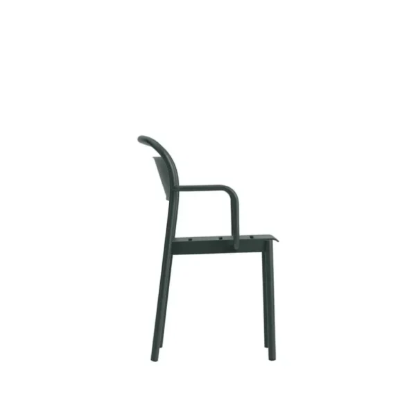 Muuto Linear Steel karmstol, mörkgrön
