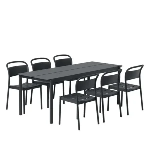 Muuto Linear Steel stol, svart