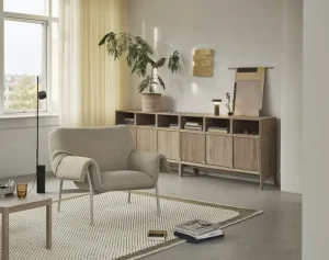 Muuto Stacked hyllmodul med bakstycke, liten, ek