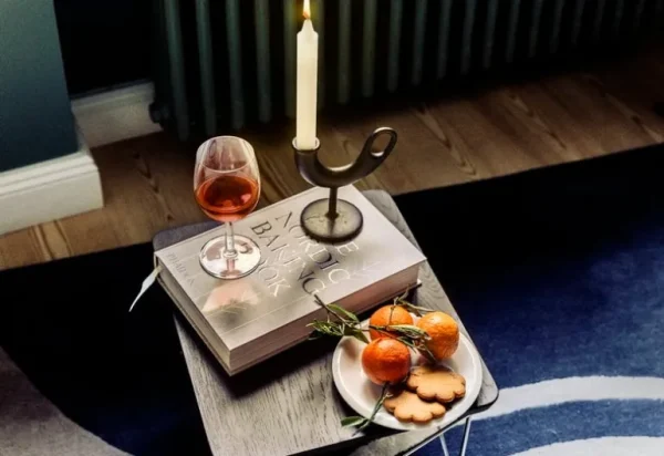 Nedre Foss Ildhane ljushållare, svart
