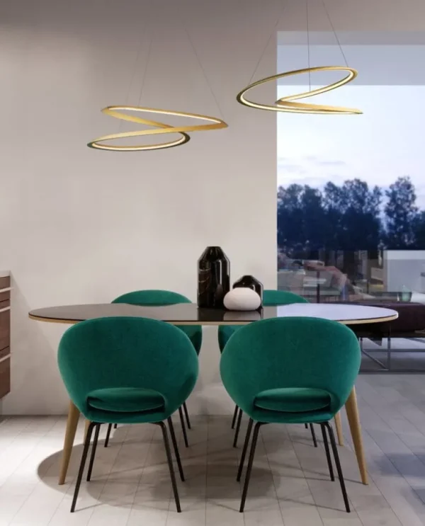Nemo Lighting Kepler Petite pendellampa, nedåtriktat ljus 2700K, guld