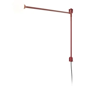 Nemo Lighting Mini Potence Pivotante vägglampa, röd