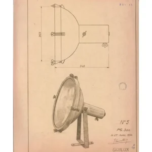 Nemo Lighting Projecteur 365 golvlampa, vit sand
