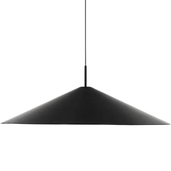 New Works Brolly pendellampa, 90 cm, anodiserad svart