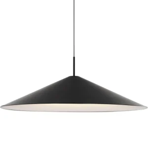 New Works Brolly pendellampa, 90 cm, anodiserad svart