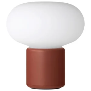 New Works Karl-Johan bärbar bordslampa, jordröd