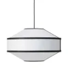New Works Kite pendellampa, 55 cm, vit - svart