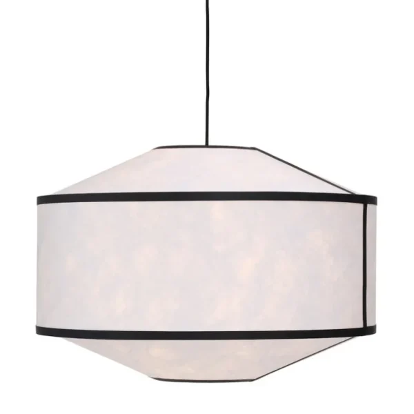 New Works Kite pendellampa, 65 cm, vit - svart