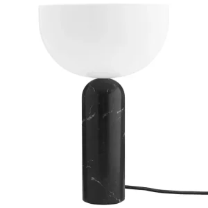 New Works Kizu bordslampa, stor, svart marmor