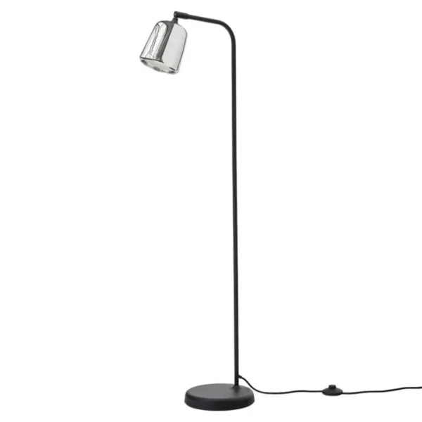 New Works Material golvlampa, rostfritt stål